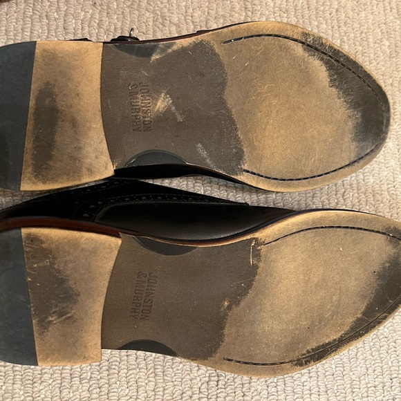 Johnston & Murphy Black Double Monk Strap Oxfords - Picture 4 of 4
